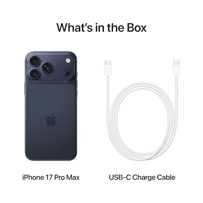 Apple iPhone 17 Pro Max 256GB Smartphone with A19 Pro Chip, 6.9-inch ProMotion Display & Advanced Pro Camera System