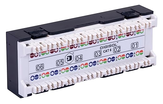 Digisol DGC-PP6U2L-1B 24-port CAT6 patch panel (view 4)