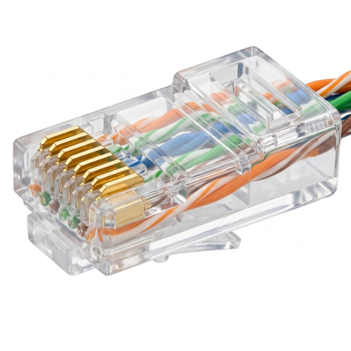D-Link Cat6 RJ45 cable connector, pack of 100