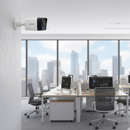 security camera on the wall