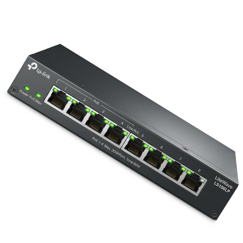 TP-Link LS106LP-IN 6-port PoE switch (view 3)
